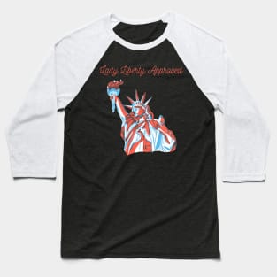 Lady Liberty Baseball T-Shirt